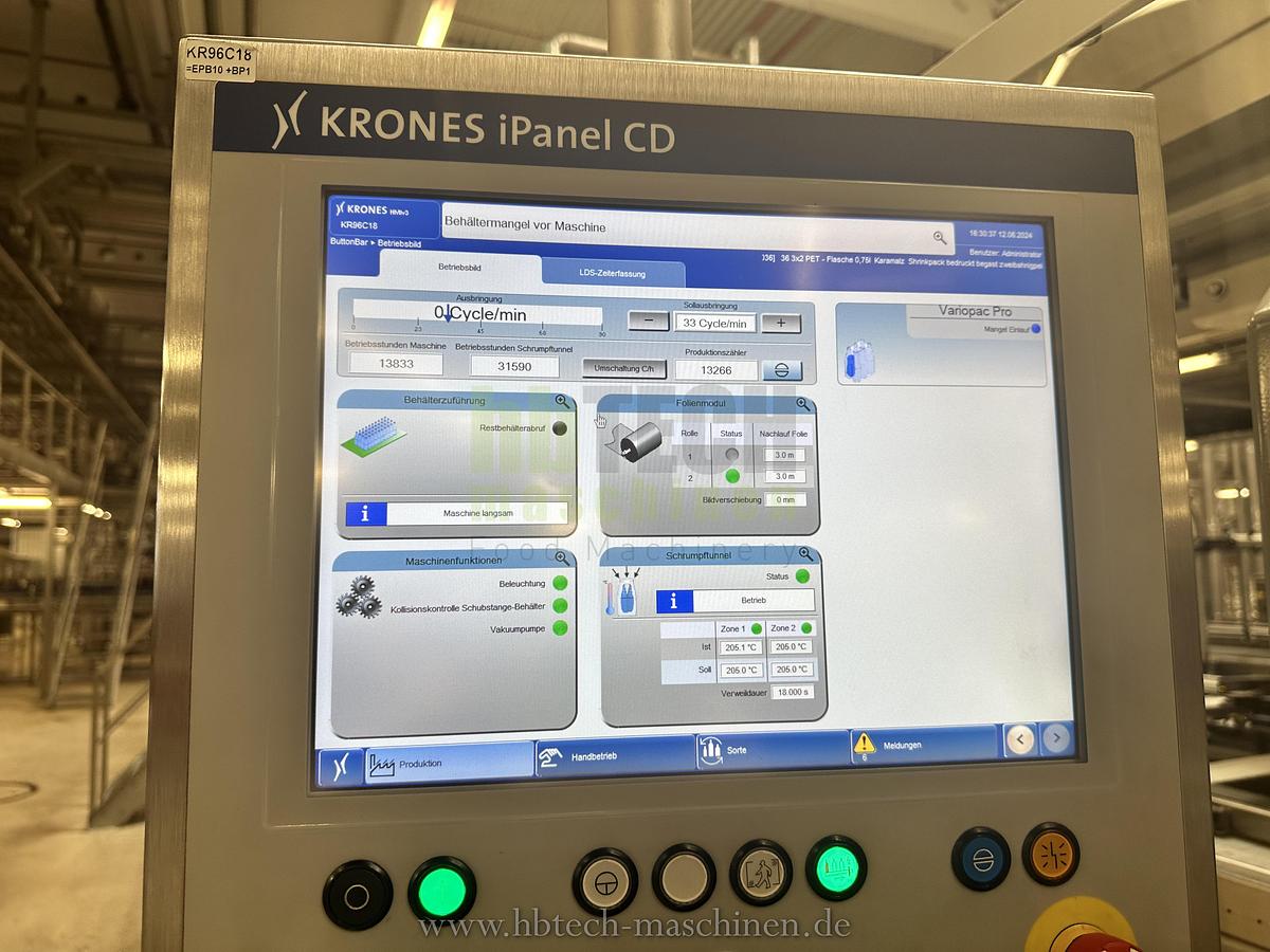 Used Komplette Krones Aseptische PET-Abfüllanlage für stille und kohlensäurehaltige Produkte / 25.000l/h