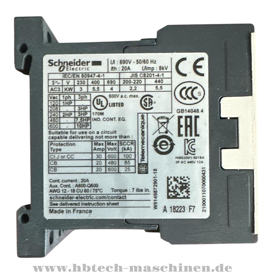 Schneider contactor LC1K1210F7