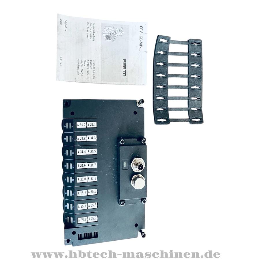 Gebraucht Festo CPV14-GE-MP-8 CPV14GEMP8 18265 Rev 05 24V DC Elektrik-Anschaltung