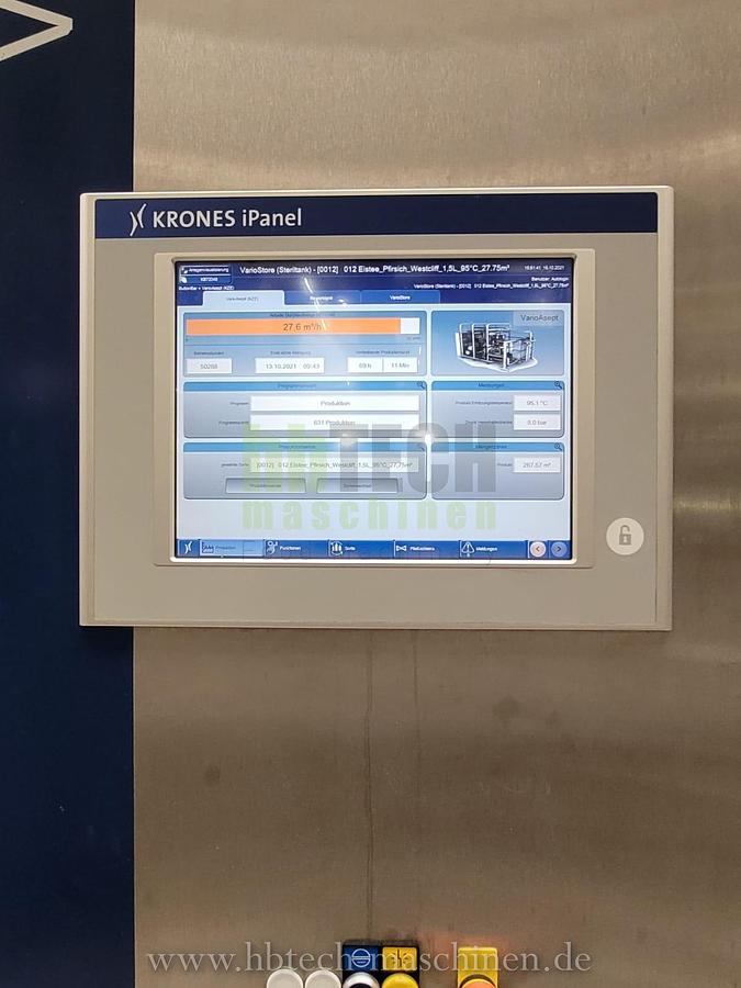 Used Complete Krones Aseptic PET Line for still products – 30.000 bph / 0,5l