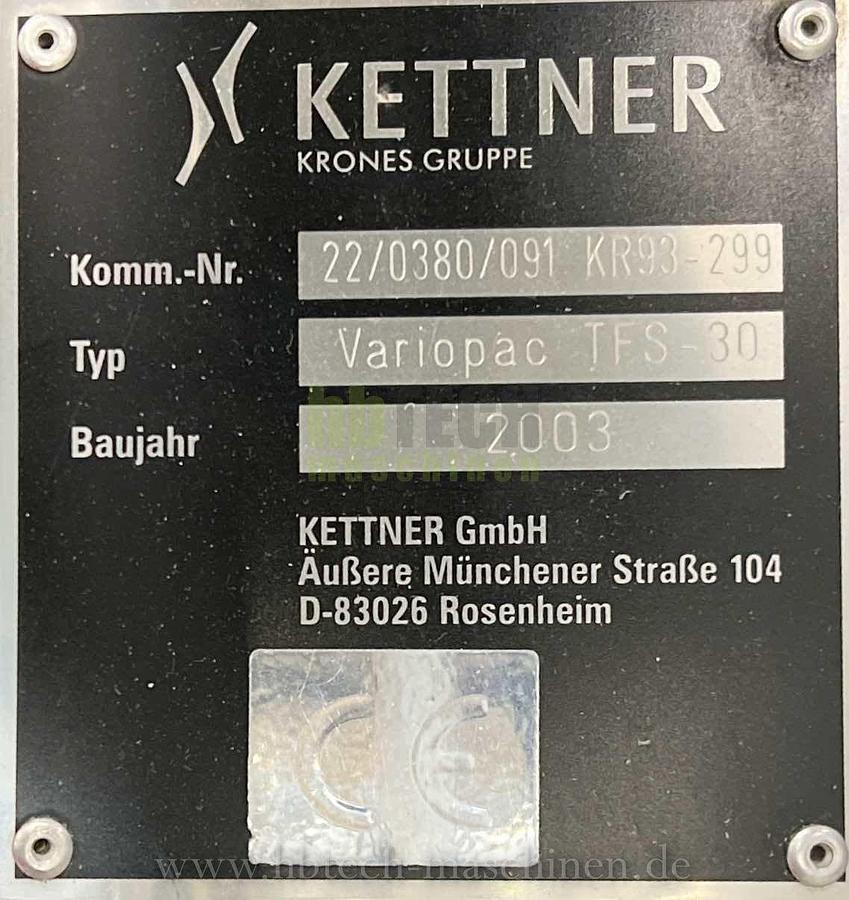 Used Krones Variopac TFS30 - 3-Bahnig