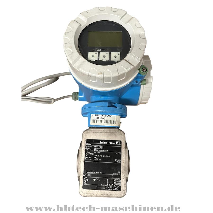 Used Endress Hauser Promag 53 53H02-A00B1AA0ABAB Flowmeter 20-55V-AC