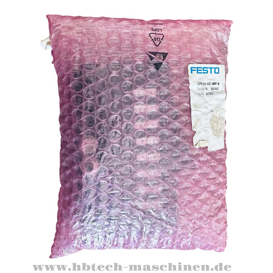 Gebraucht Festo CPV14-GE-MP-8 CPV14GEMP8 18265 Rev 05 24V DC Elektrik-Anschaltung