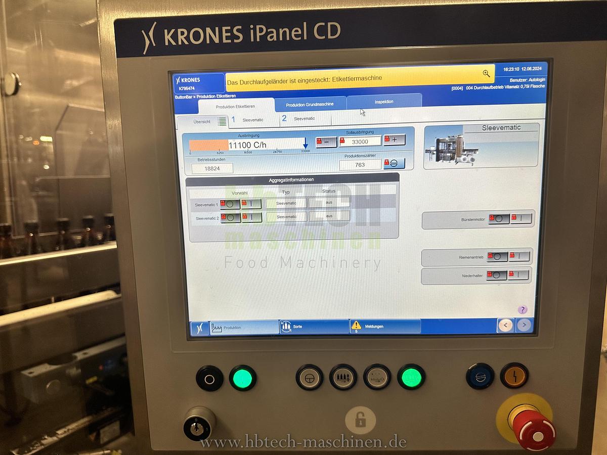 Used Komplette Krones Aseptische PET-Abfüllanlage für stille und kohlensäurehaltige Produkte / 25.000l/h