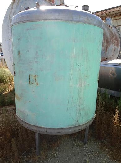 Used Tank, 350 Gallon, 316 S/st, 75 PSI, 44" x 54", DT/DB, (2) #S742479