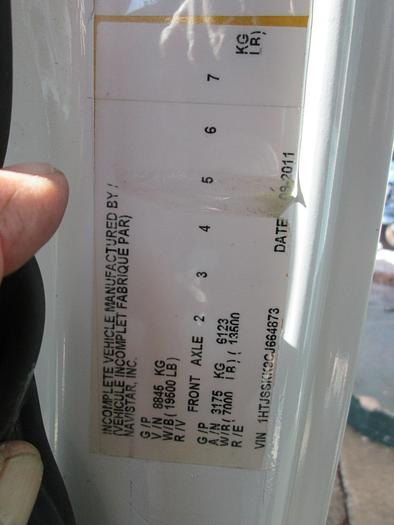 Used 2012 International Terrastar Vacuum Truck