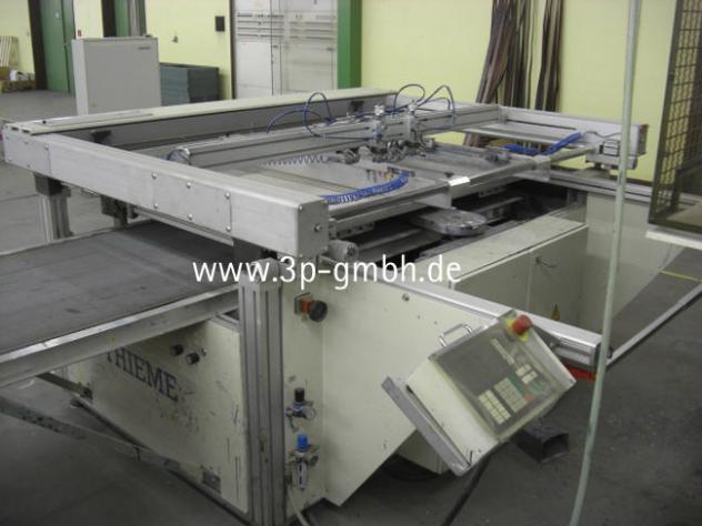 Used Thieme 3030 SL140 flat bed screen printing 34 with side delivery on the left 1995