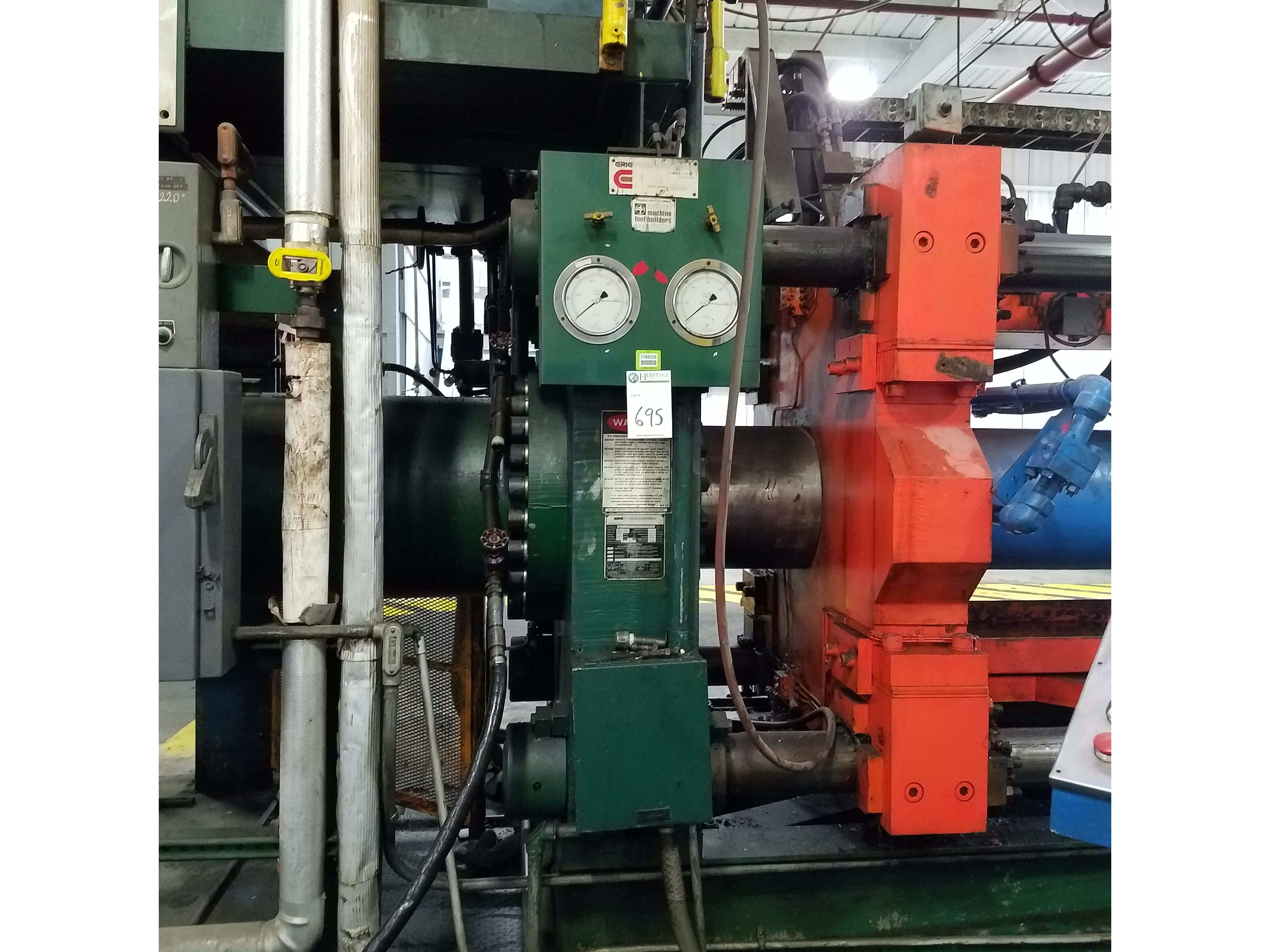 Used 400 Ton Erie Horizontal Hyd. Press