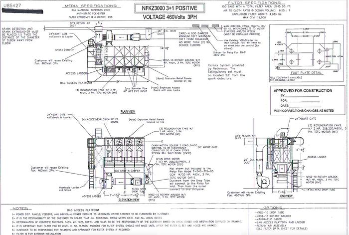 Used 2019 Nederman NFKZ3000 Dust Collection System