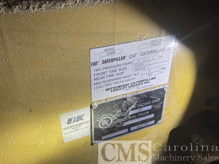 Used Caterpillar 2C4000 4,000 Lbs Forklift