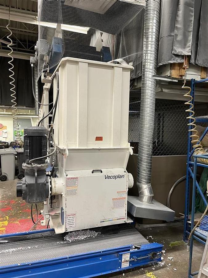 Used Vecoplan Single Rotary Shredder
