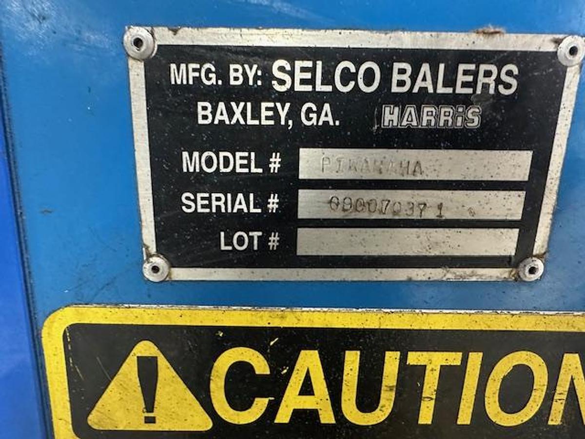 Used Harris Full Penetration Closed Door Baler 