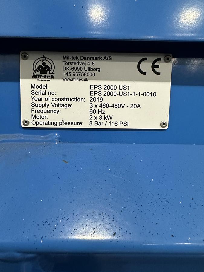 Used MIL-TEK EPS 2000 Styrofoam Compactor