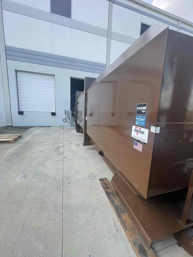 Used Marathon 3yd Auger Compactor & 40yd Receiver