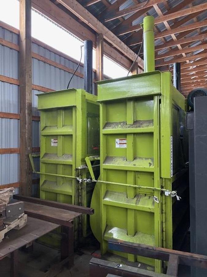 Used (3) Marathon 60'' Vertical Balers