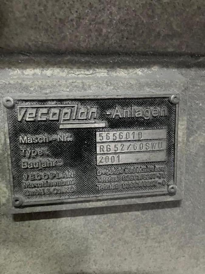 Used Vecoplan Single Shaft Shredder