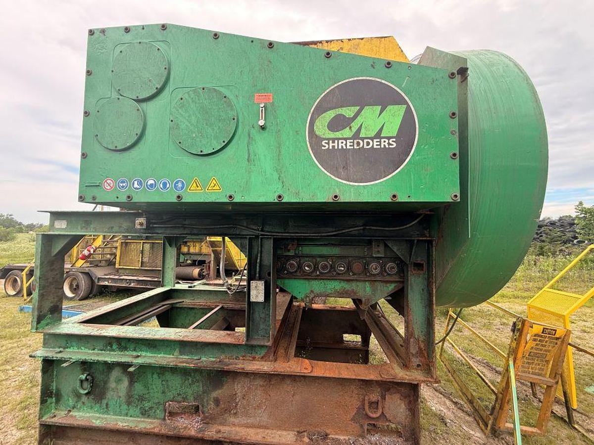 Used (2) CM Chip Shredders for Tires