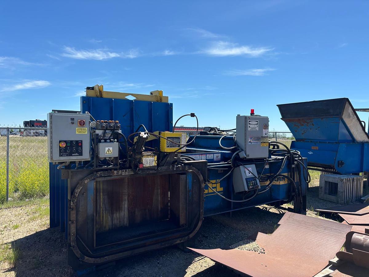 Used Excel 2R63D Two Ram Baler with Conveyor