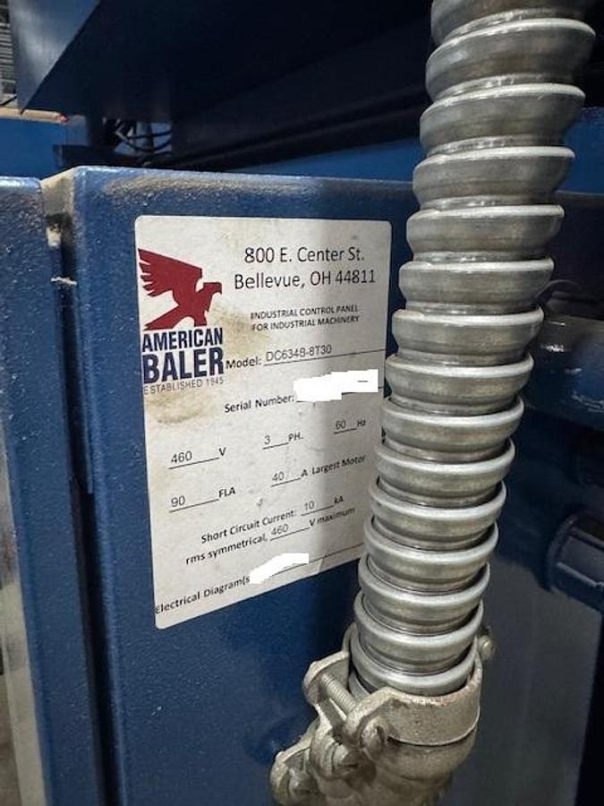 Used American Baler Auto Tie Baler With Conveyor