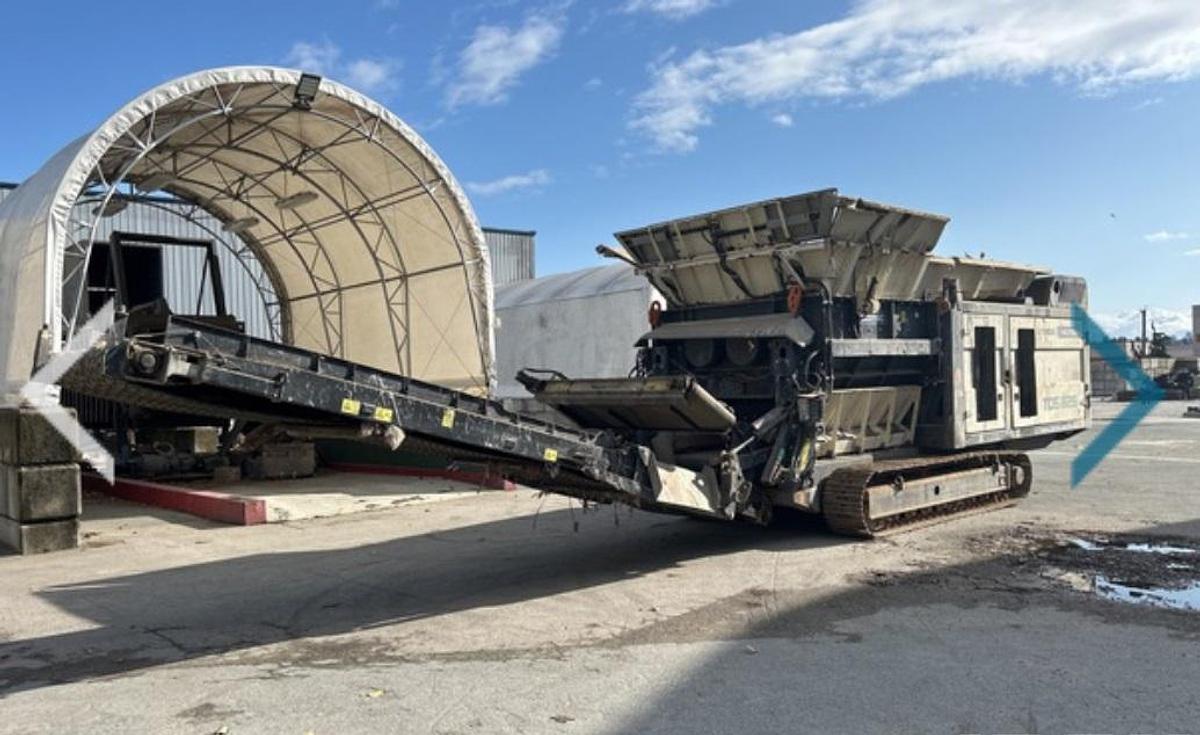 Used Terex Tracked Dual Shaft Shredder