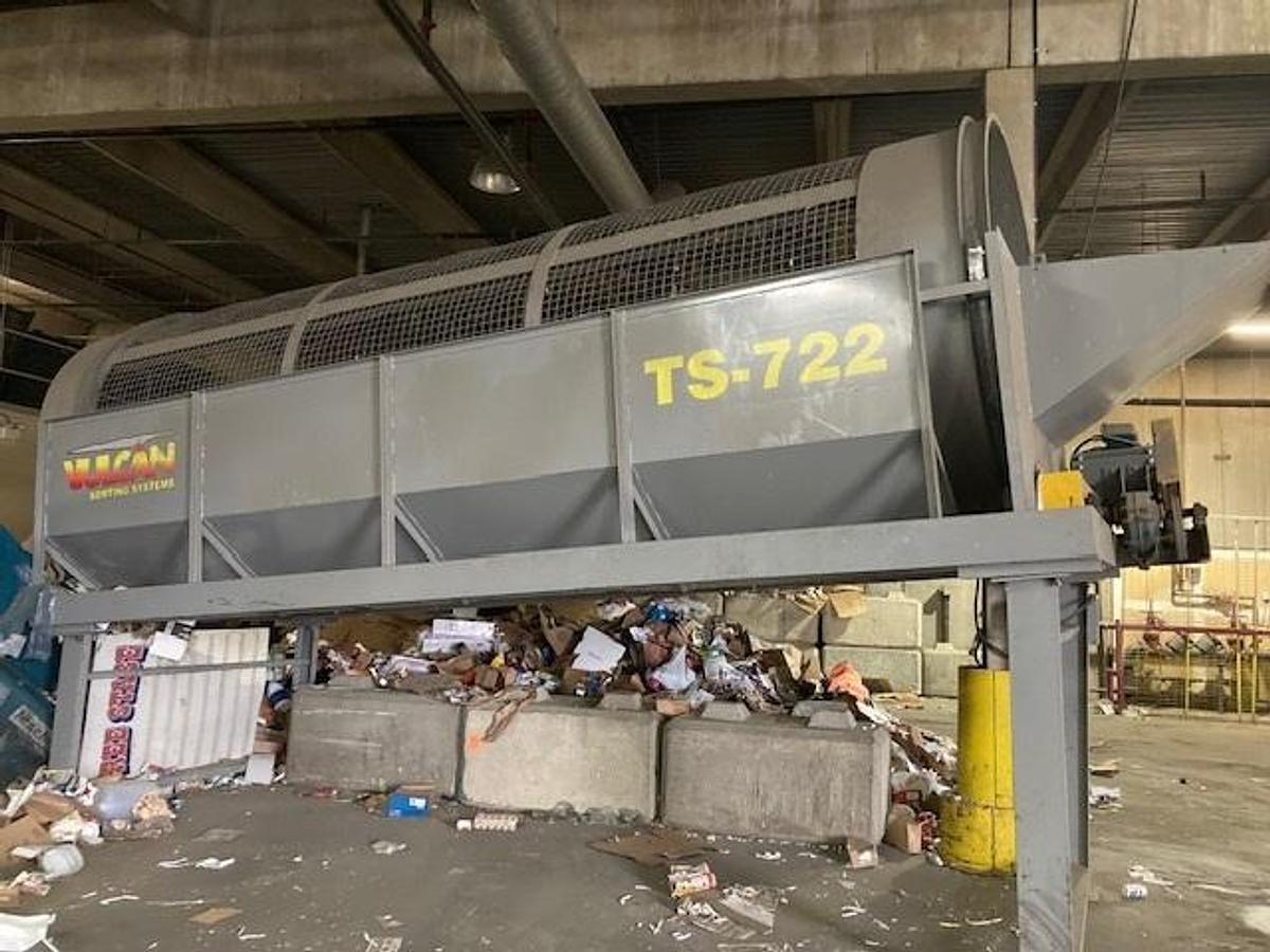 Used Vulcan 22' Trommel Screen With Metering Conveyor