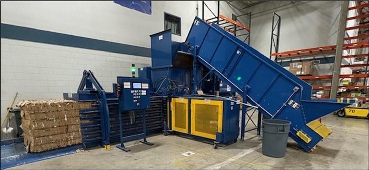 Used American Baler Auto Tie Baler With Conveyor