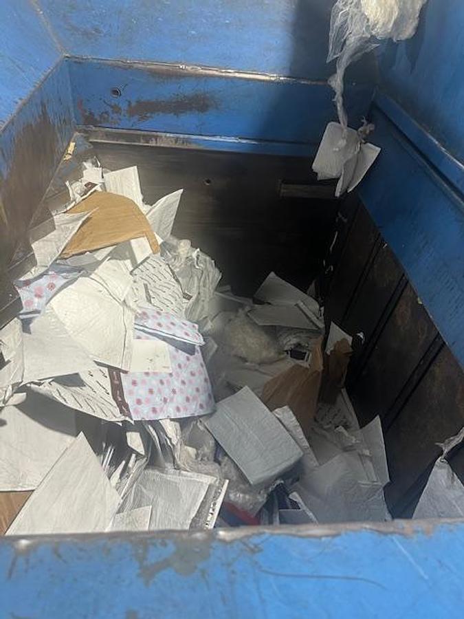 Used Harris Full Penetration Closed Door Baler 