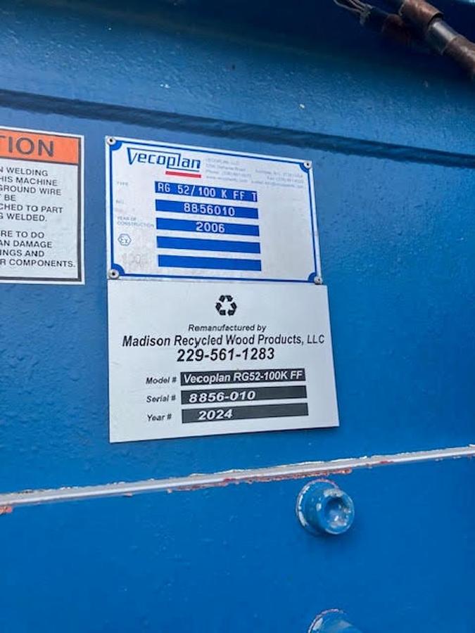 Used Vecoplan Film & Fiber Single Shaft Shredder