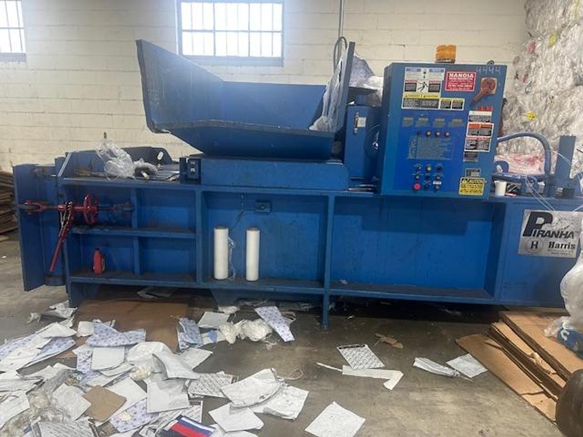 Used Harris Full Penetration Closed Door Baler 