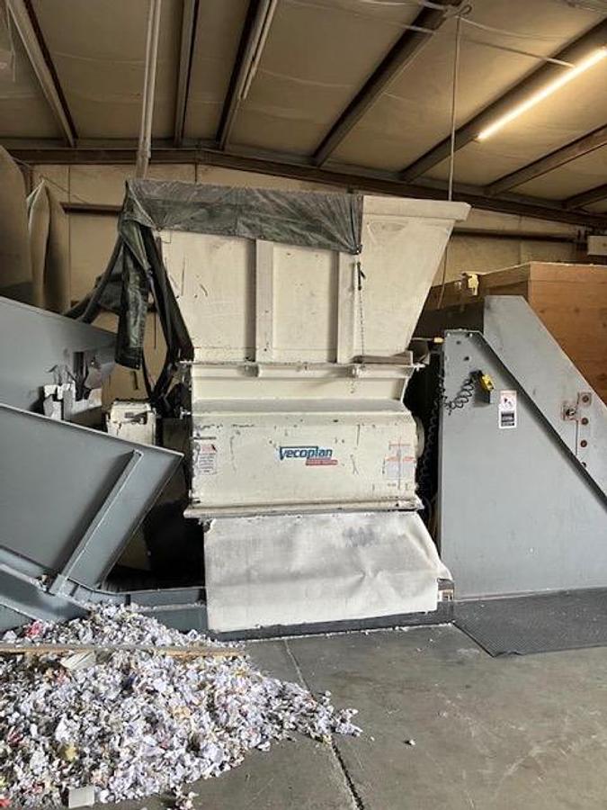 Used Vecoplan Single Shaft Shredder