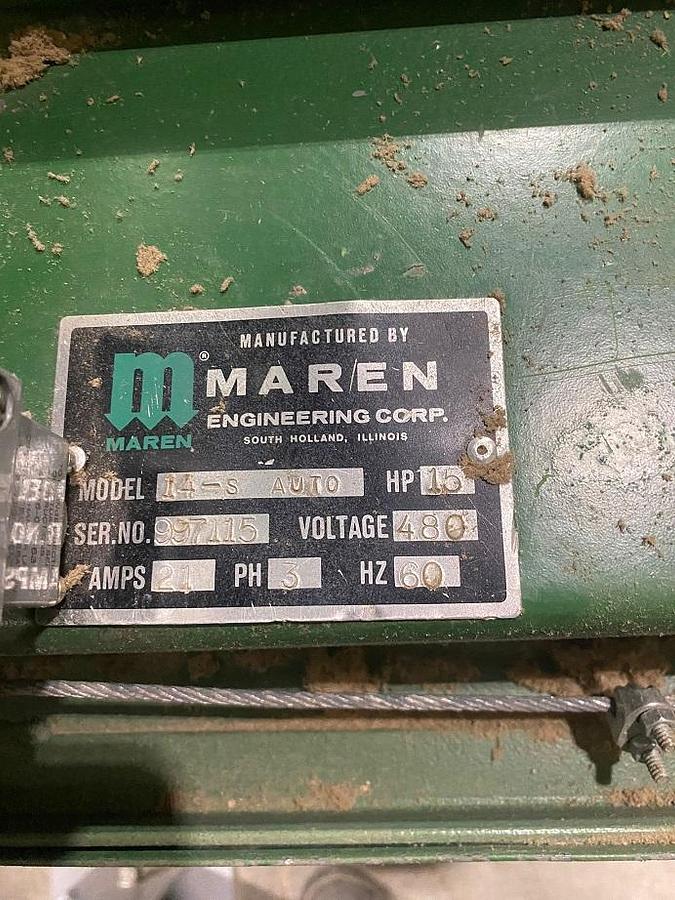 Used Maren Horizontal Dust - Woodchip Baler