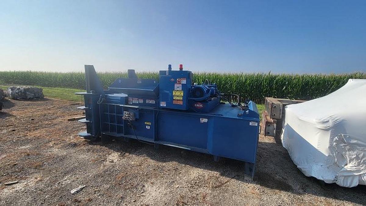 Used Excel Non-Ferrous Closed Door Baler