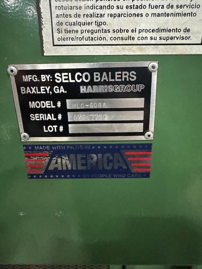 Used Selco Wide Mouth AT Baler