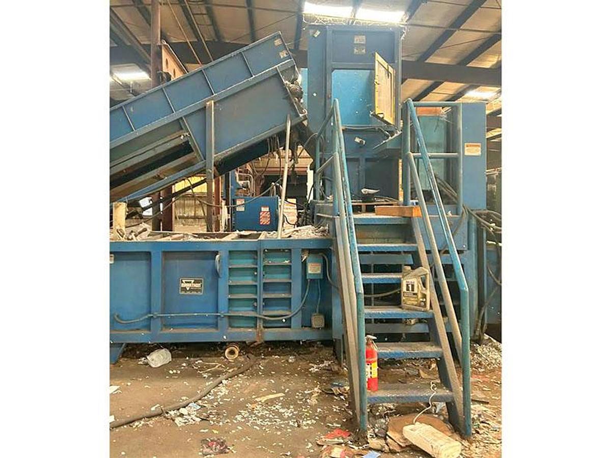 Used Marathon  2-Ram Baler w/ Conveyor and Scale