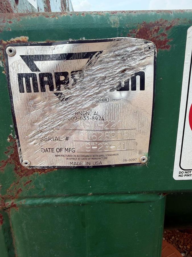 Used Marathon 2yd Auger Compactor