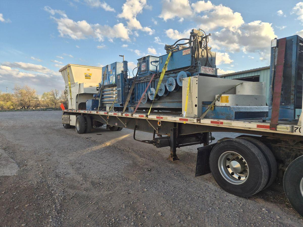 Used Cresswood Destroyer Single Rotor Shredder / Selco 30HP AT Baler