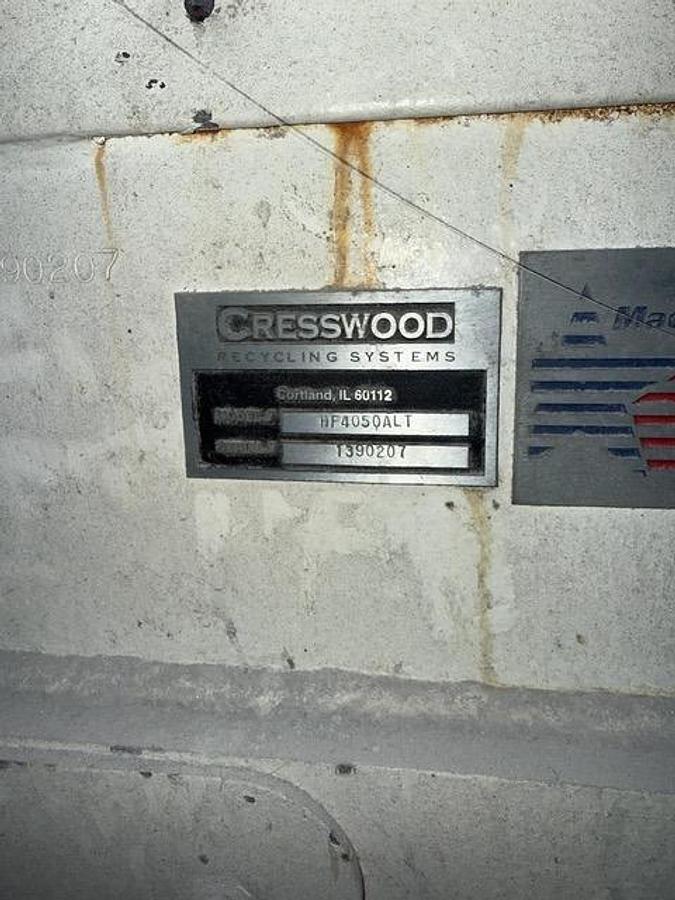 Used Cresswood Single Shaft Shredder