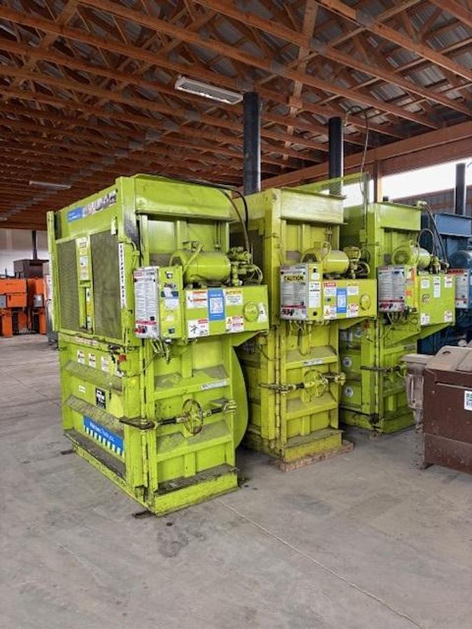 Used (3) Marathon 60'' Vertical Balers
