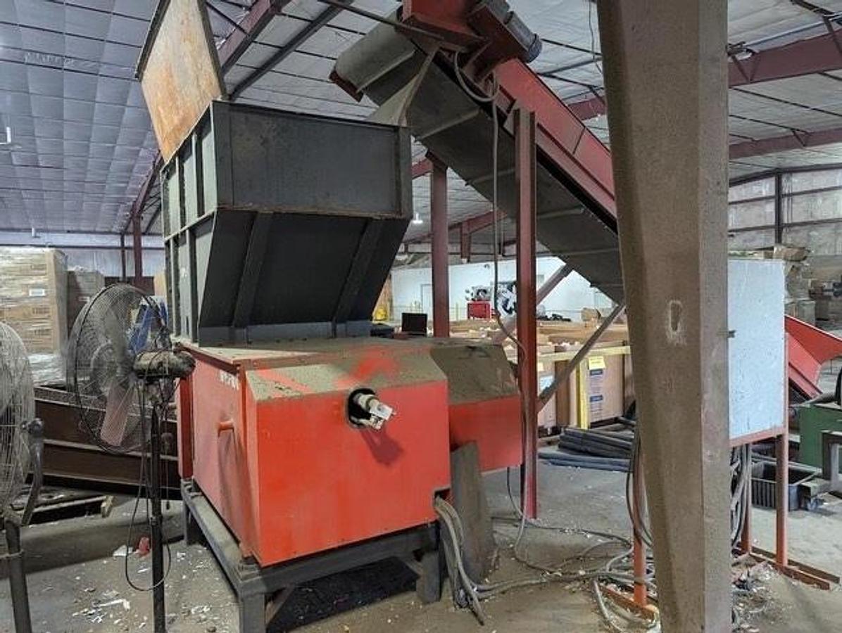 Used Weima Single Shaft Shredder And Conveyors