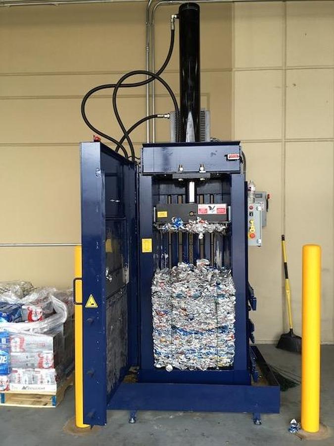 Used Harmony ExtractPack Vertical Liquid Extraction Baler 