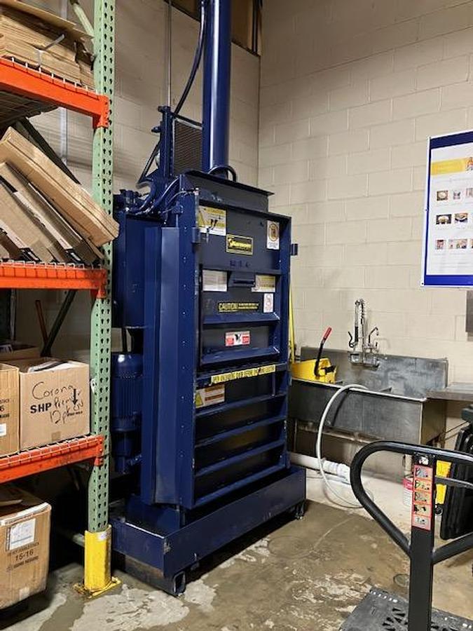 Used Harmony ExtractPack Vertical Liquid Extraction Baler