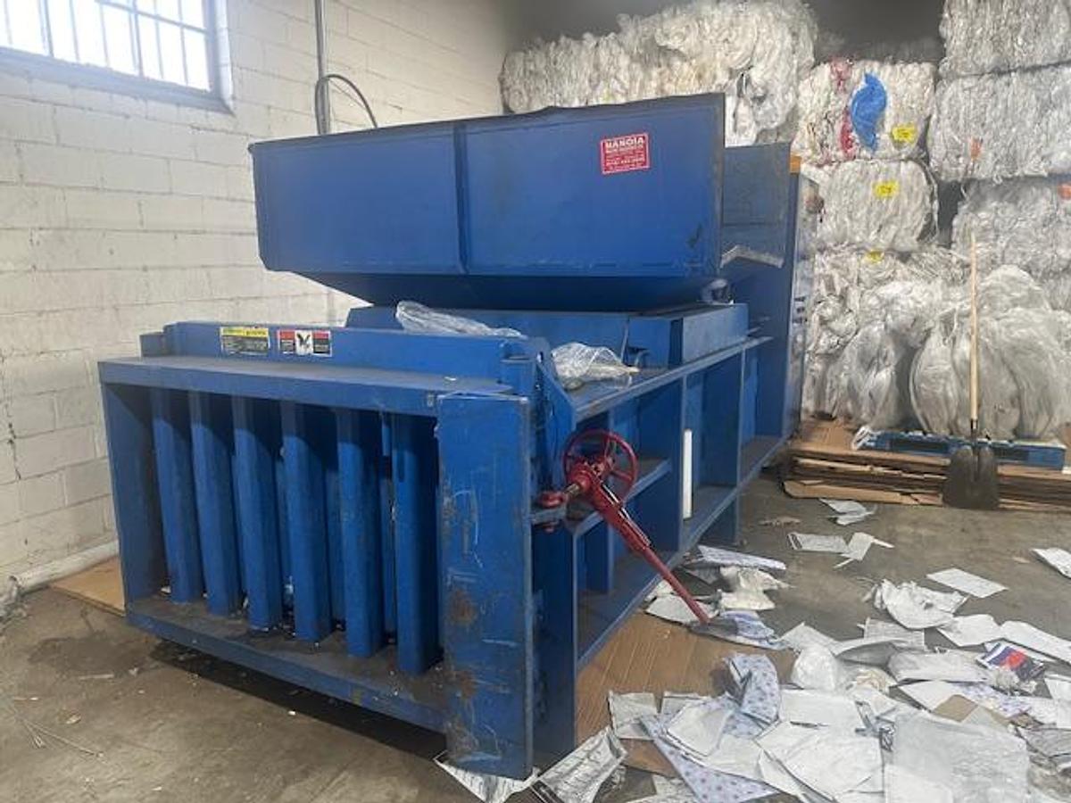 Used Harris Full Penetration Closed Door Baler 