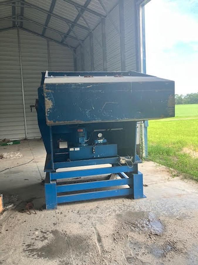 Used Vecoplan Film & Fiber Single Shaft Shredder