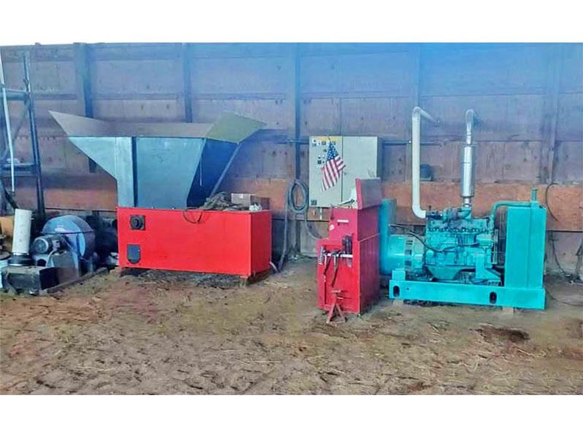 Used WEIMA Single Rotor Shredder with Generator