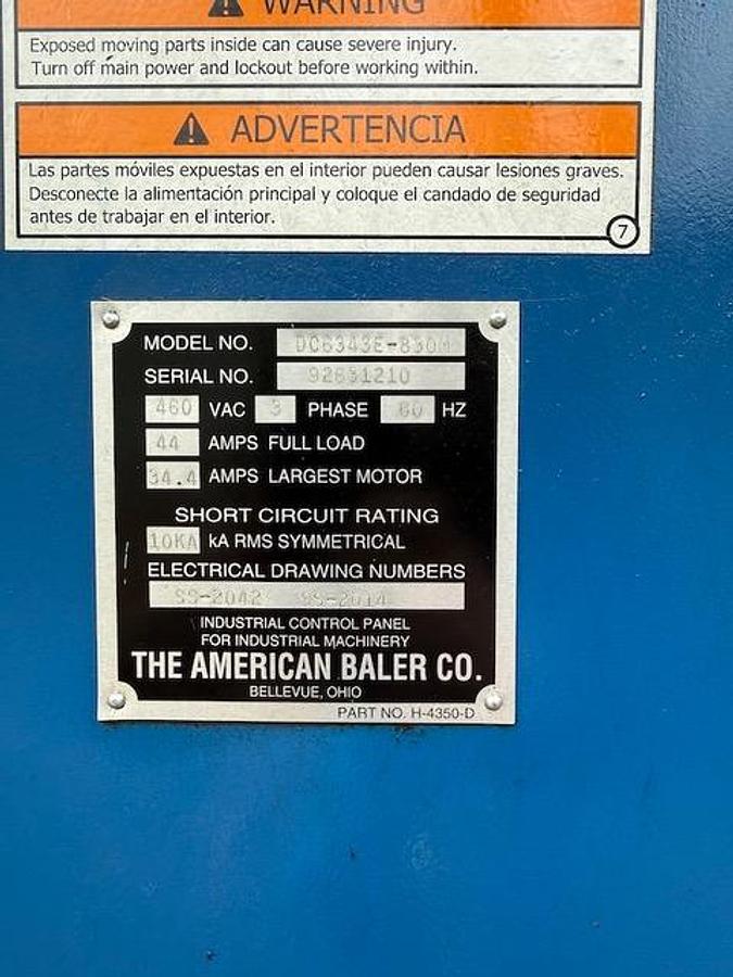 Used American Baler Manual Tie Horizontal Baler 