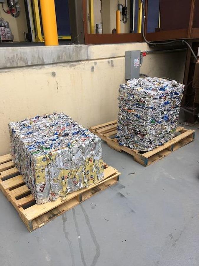 Used Harmony ExtractPack Vertical Liquid Extraction Baler