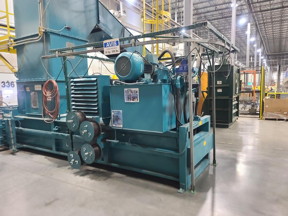 Used Maren Distribution Wide Mouth Auto-Tie Shear Baler