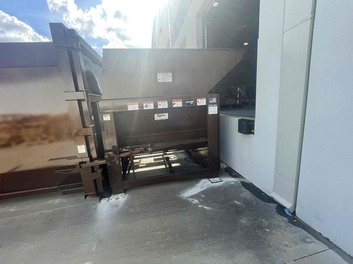 Used Marathon 3yd Auger Compactor & 40yd Receiver