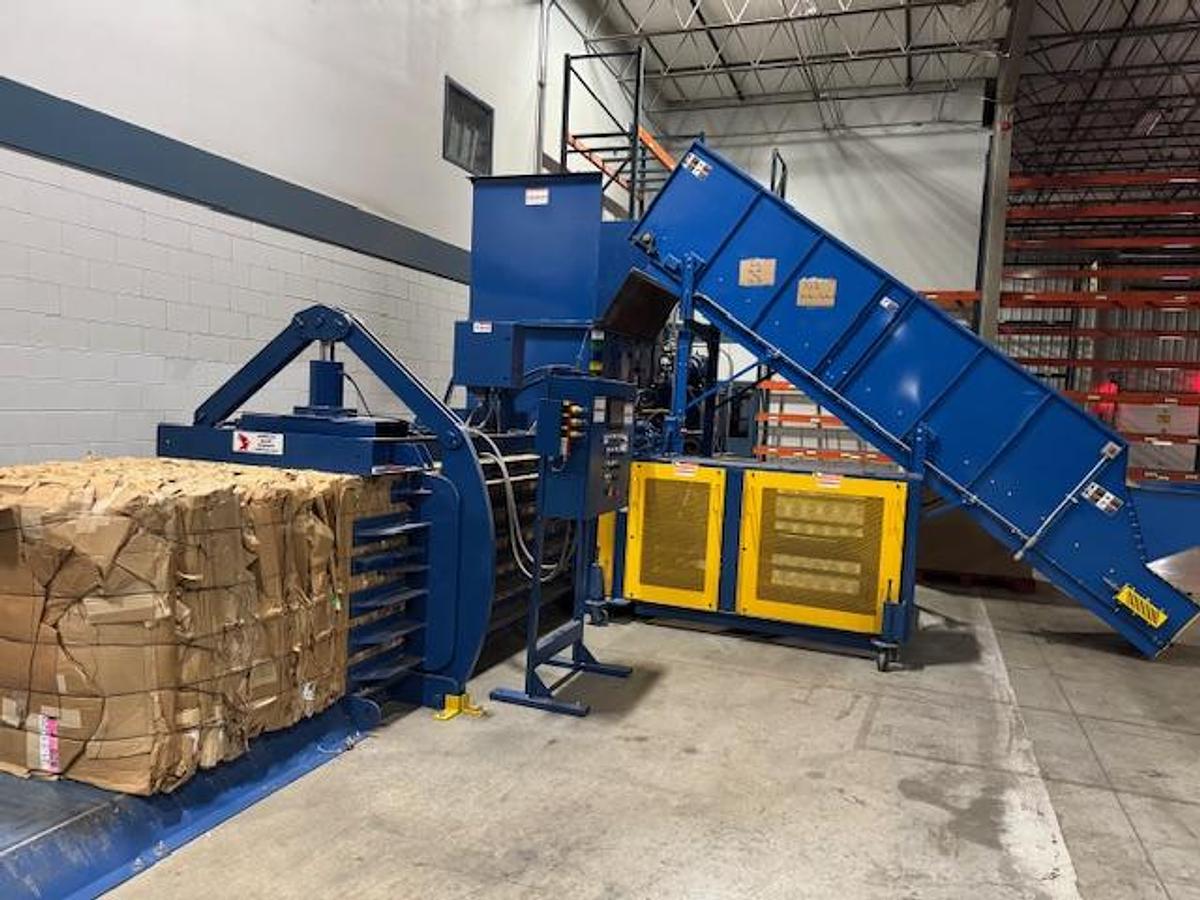 Used American Baler Auto Tie Baler With Conveyor