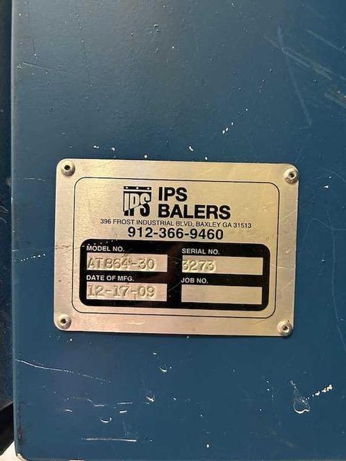 Used IPS Wide Mouth Auto Tie Baler